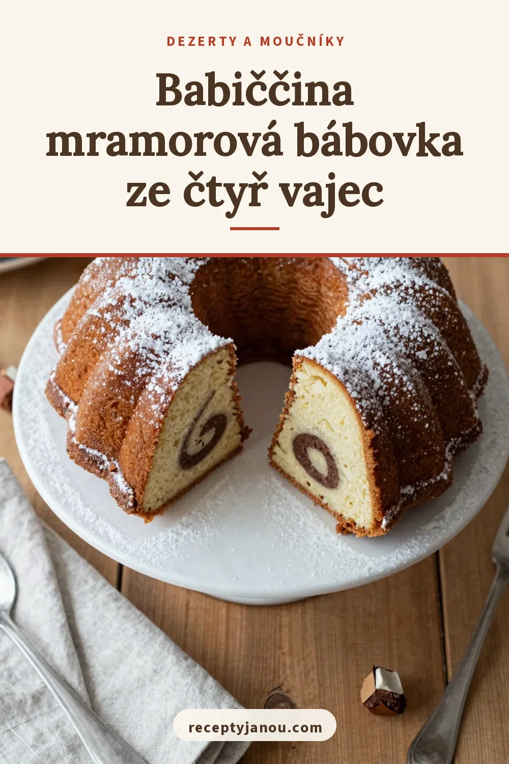 Babiččina mramorová bábovka ze čtyř vajec