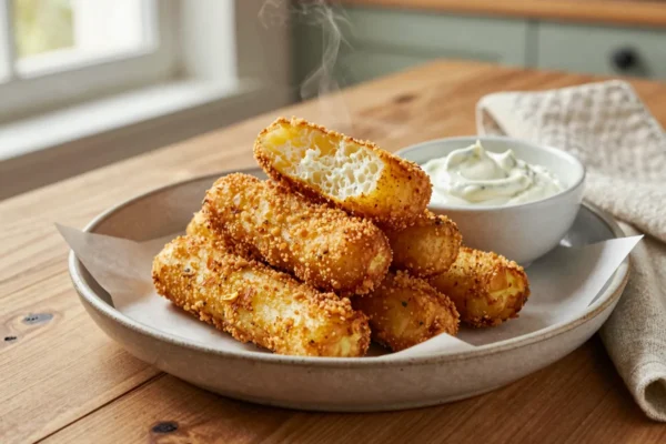 Domácí bramborové krokety se žloutky