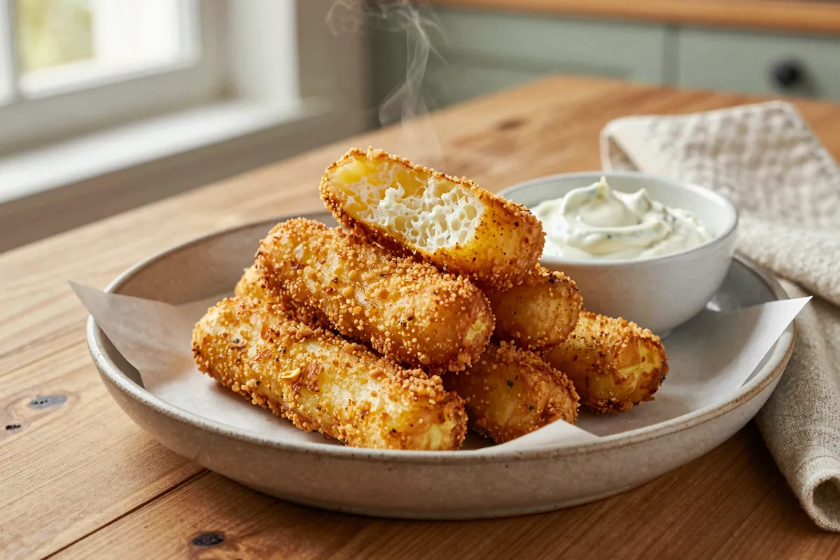 Domácí bramborové krokety se žloutky