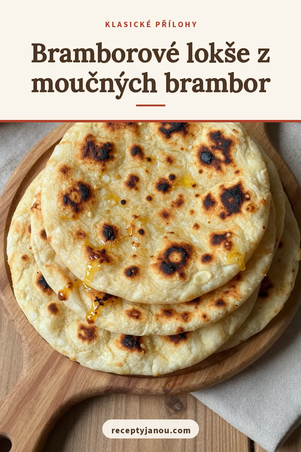 Bramborové lokše z moučných brambor