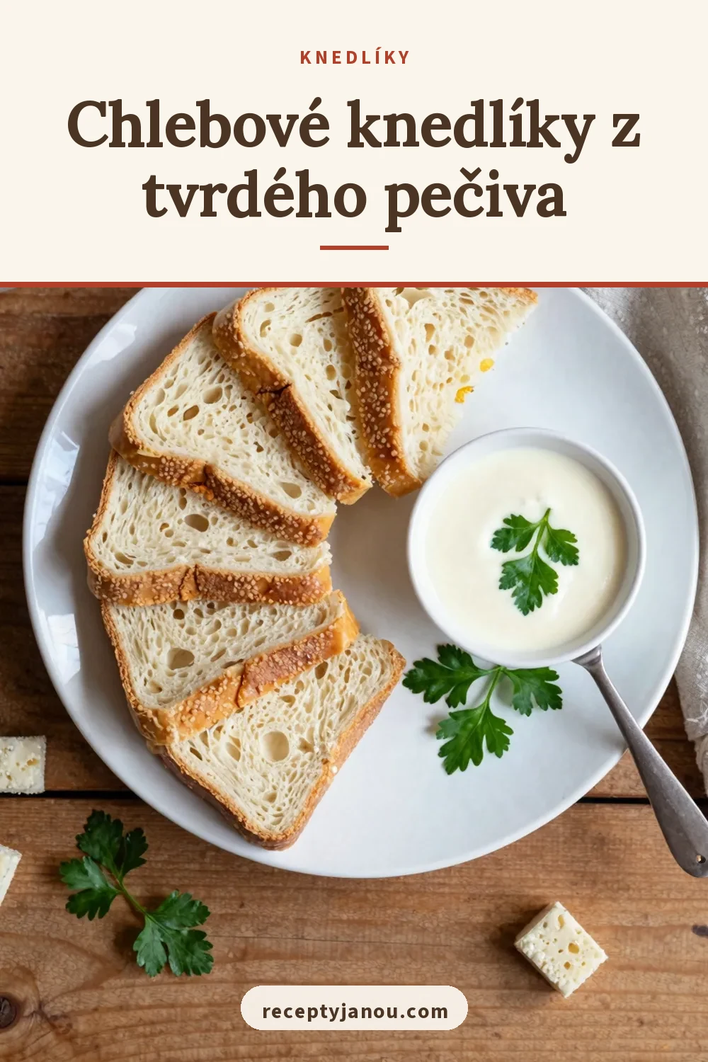 Chlebové knedlíky z tvrdého pečiva