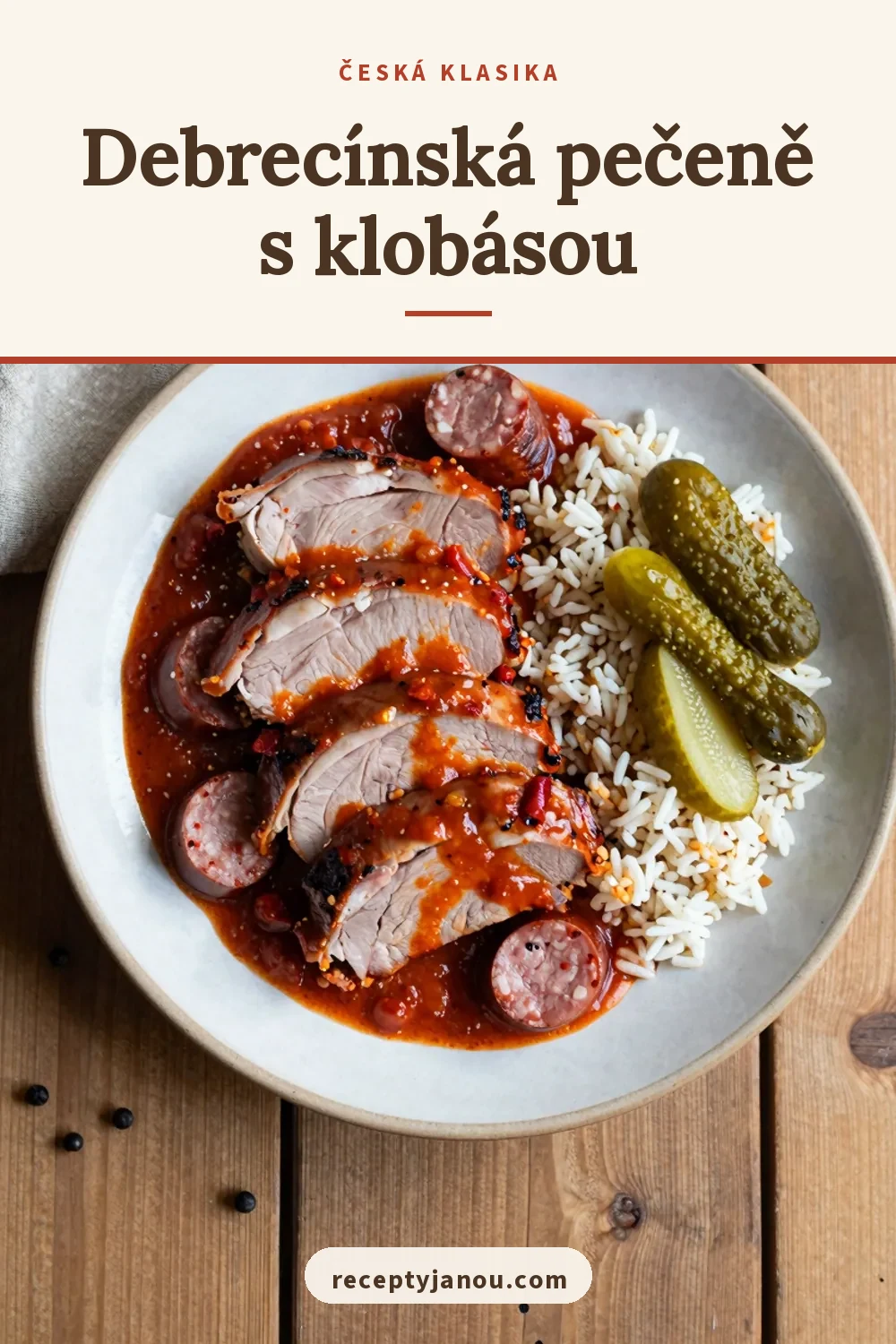 Debrecínská pečeně s klobásou