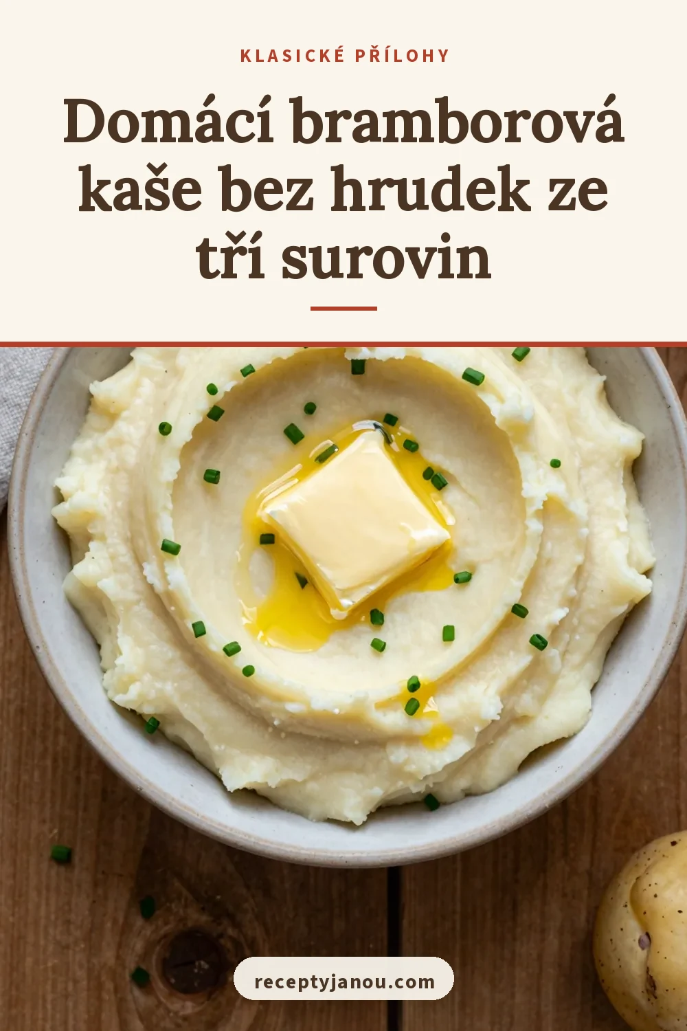 Domácí bramborová kaše bez hrudek ze tří surovin
