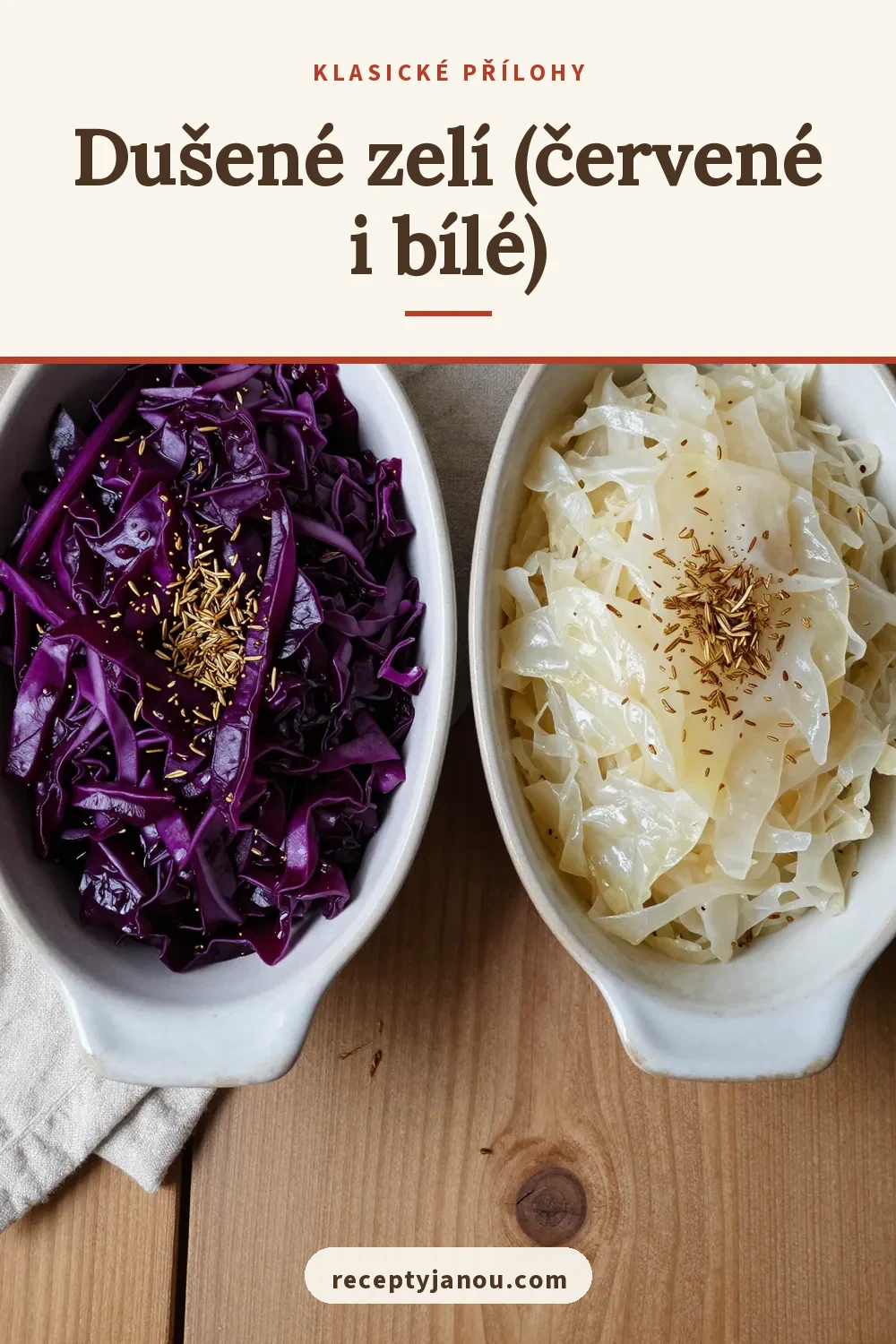 Dušené zelí (červené i bílé)