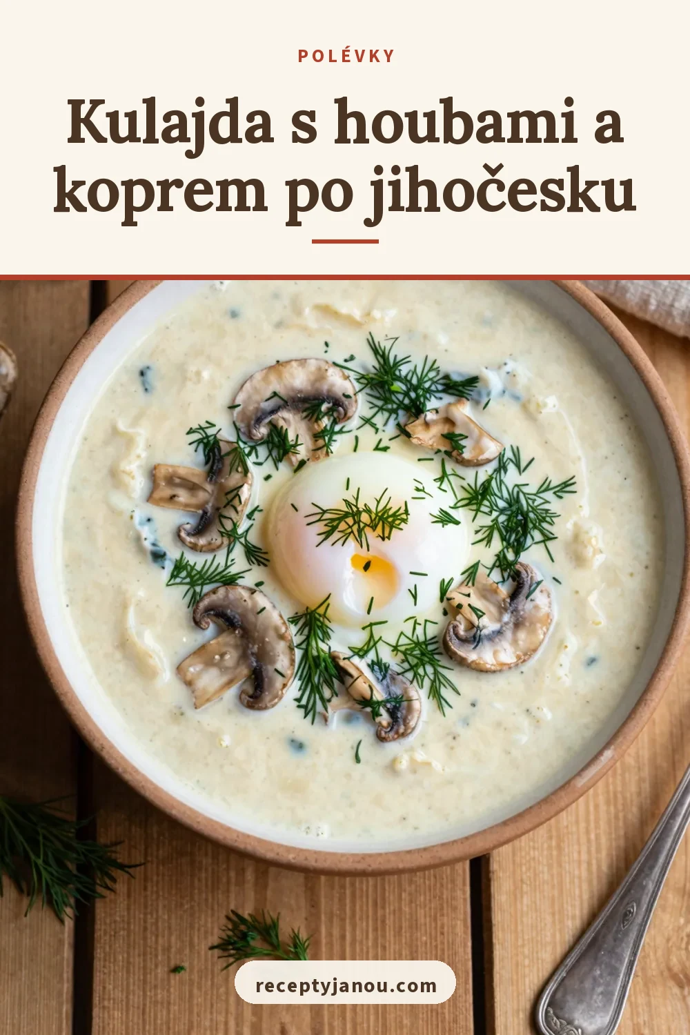 Kulajda s houbami a koprem po jihočesku