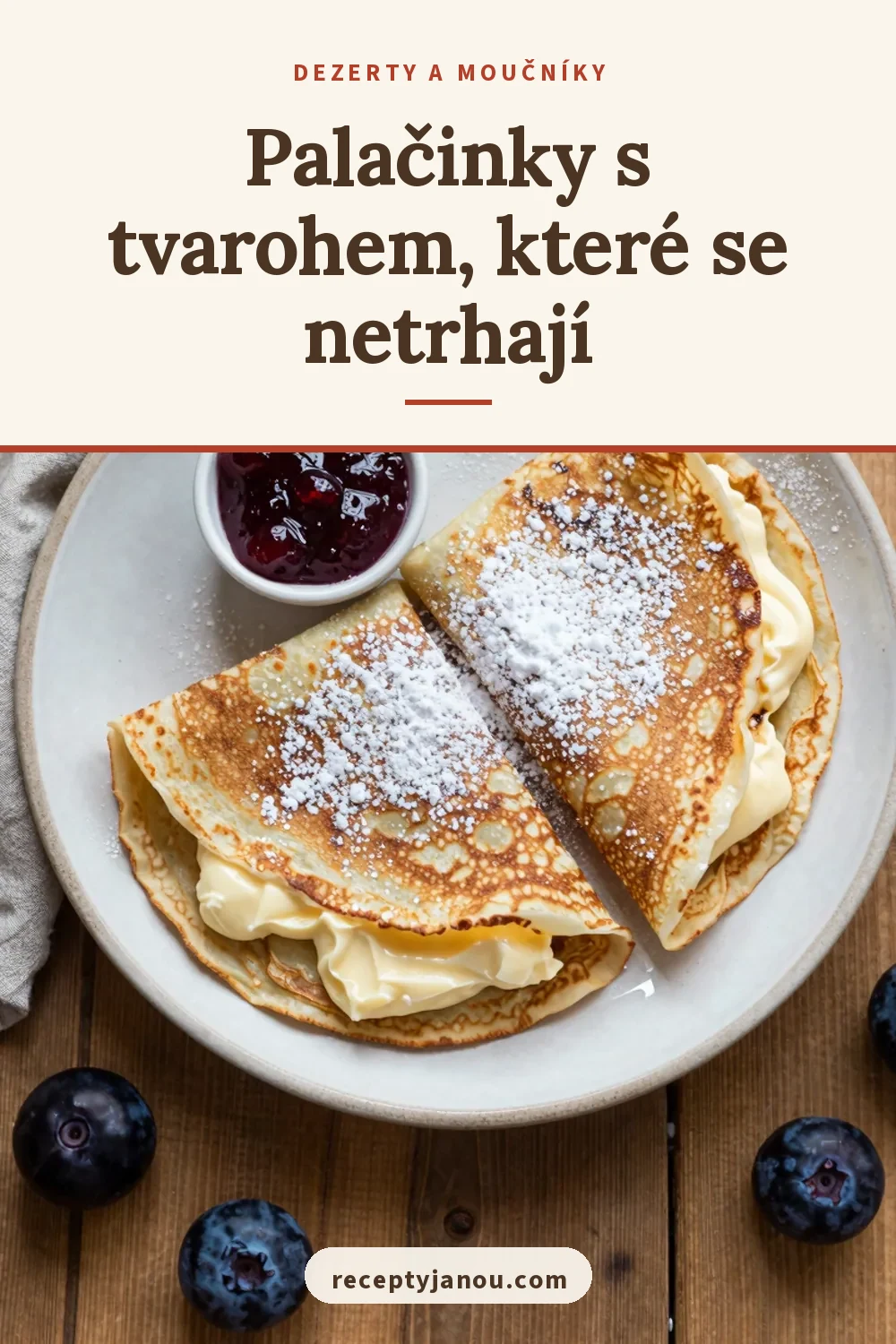 Palačinky s tvarohem, které se netrhají