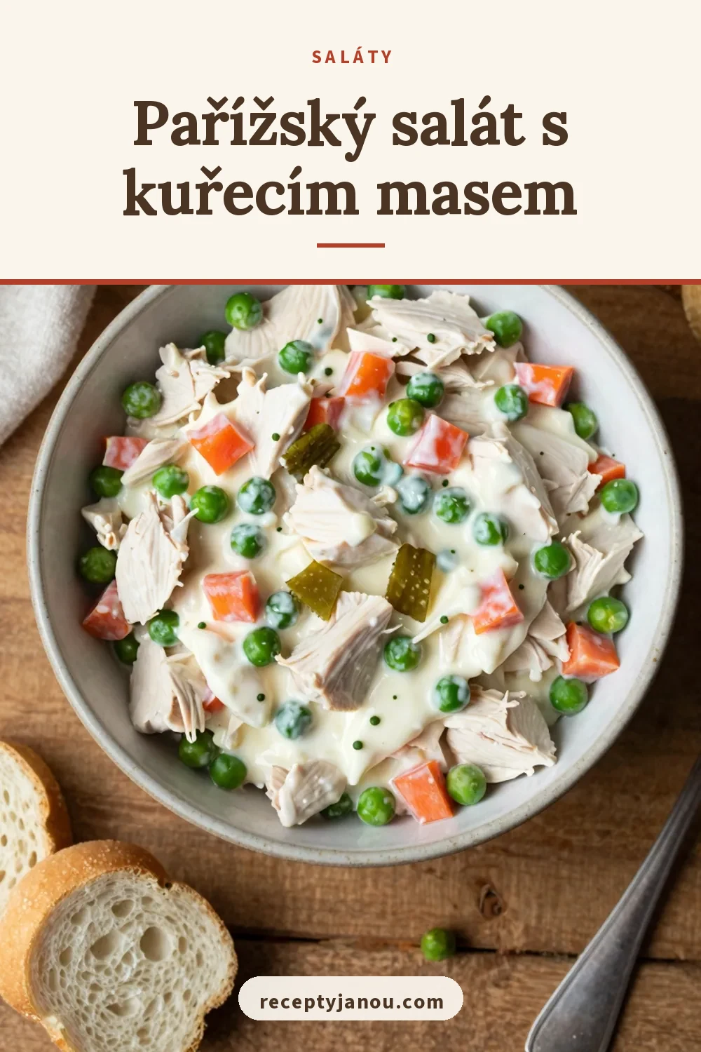 Pařížský salát s kuřecím masem