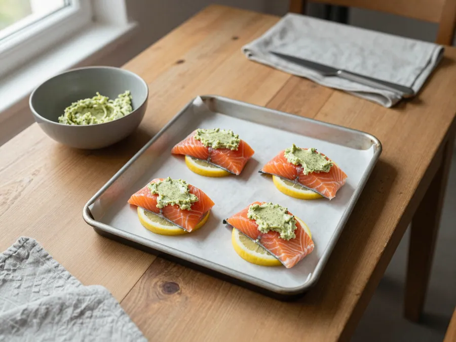 Filety na kolečkách citronu s máslem