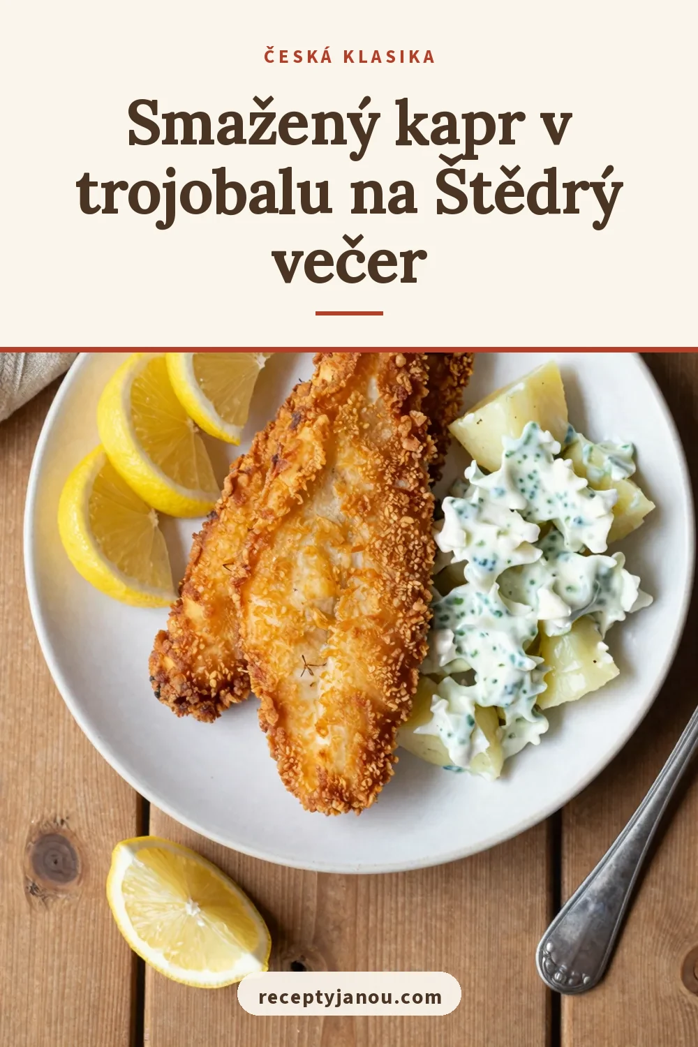 Smažený kapr v trojobalu na Štědrý večer