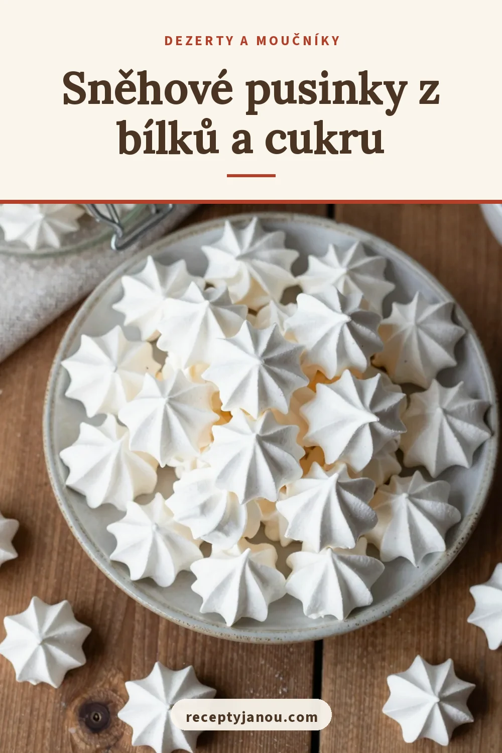 Sněhové pusinky z bílků a cukru