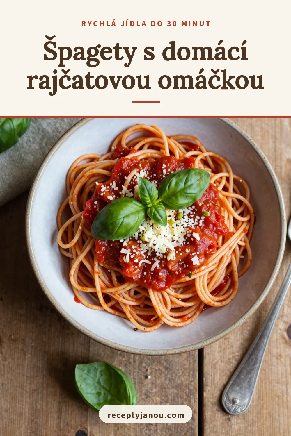 Špagety s domácí rajčatovou omáčkou
