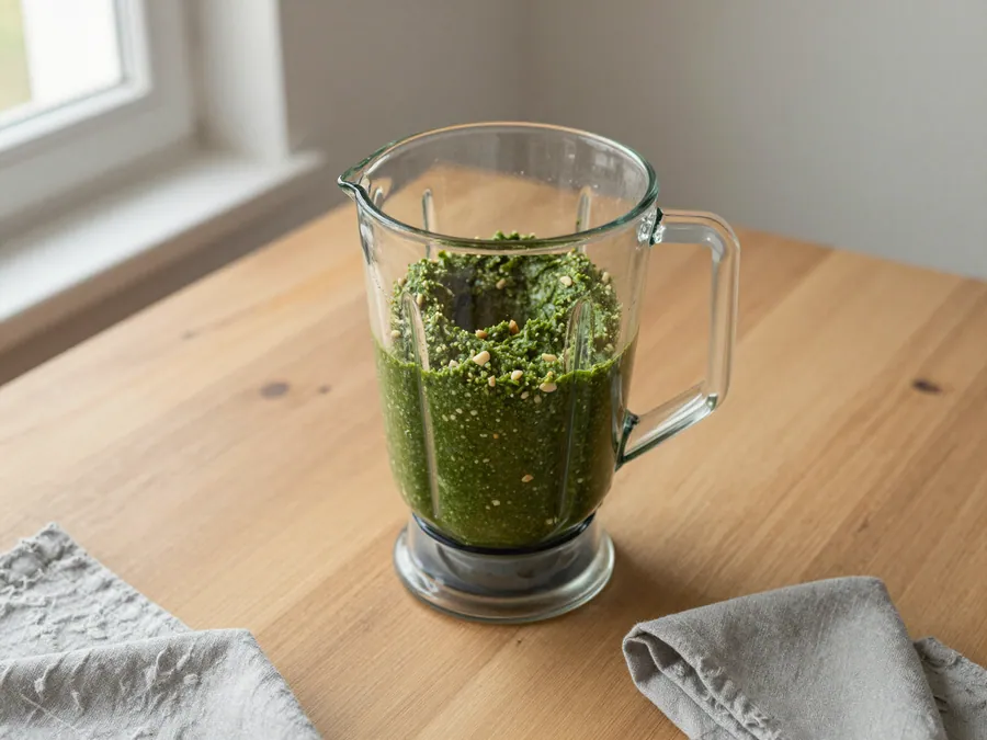 Hotové husté zelené pesto