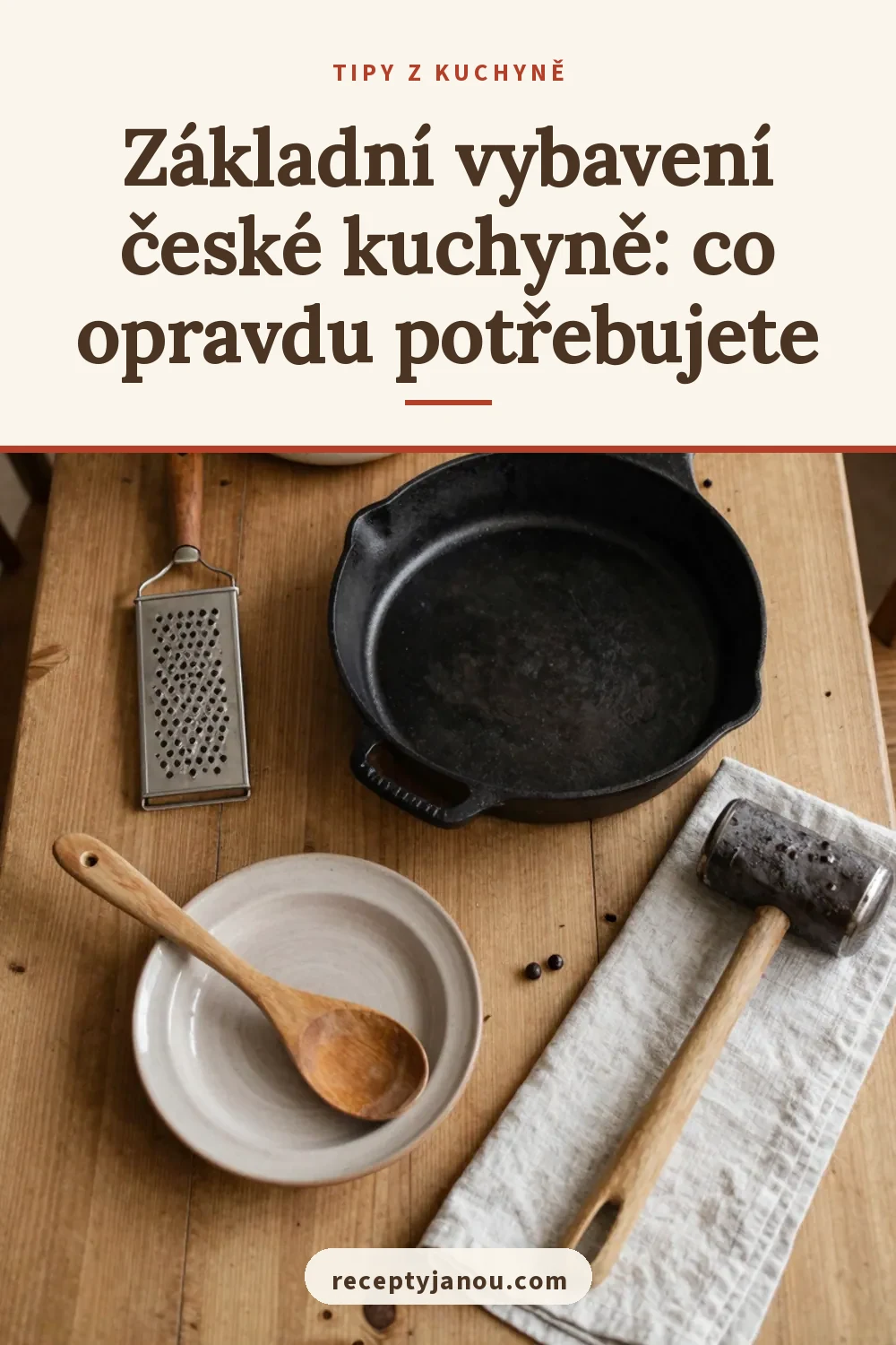 Základní vybavení české kuchyně: co opravdu potřebujete