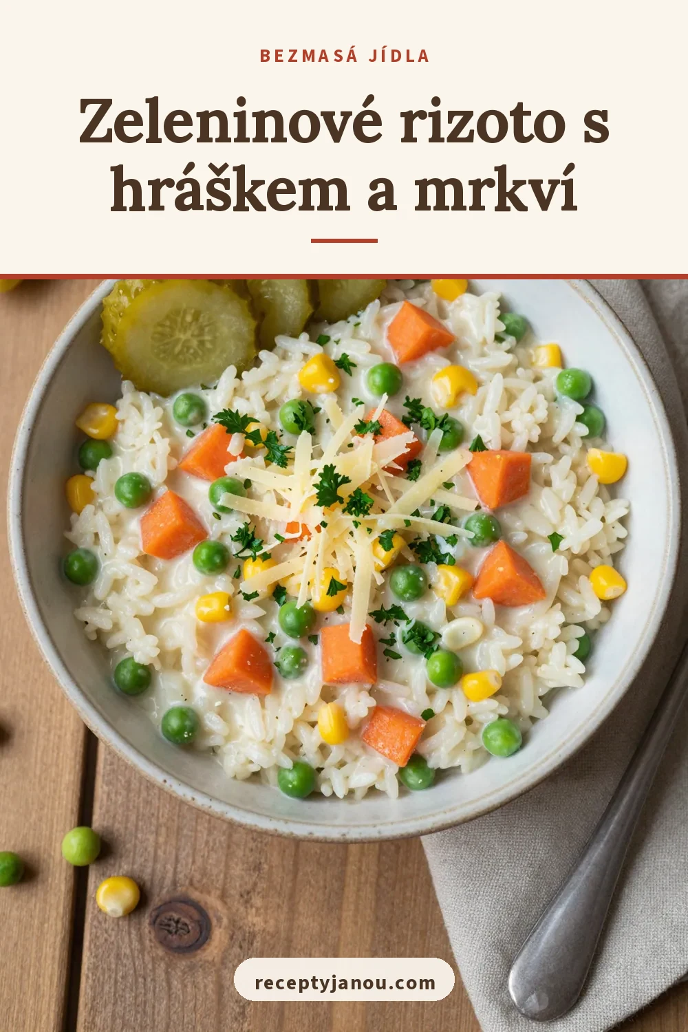 Zeleninové rizoto s hráškem a mrkví